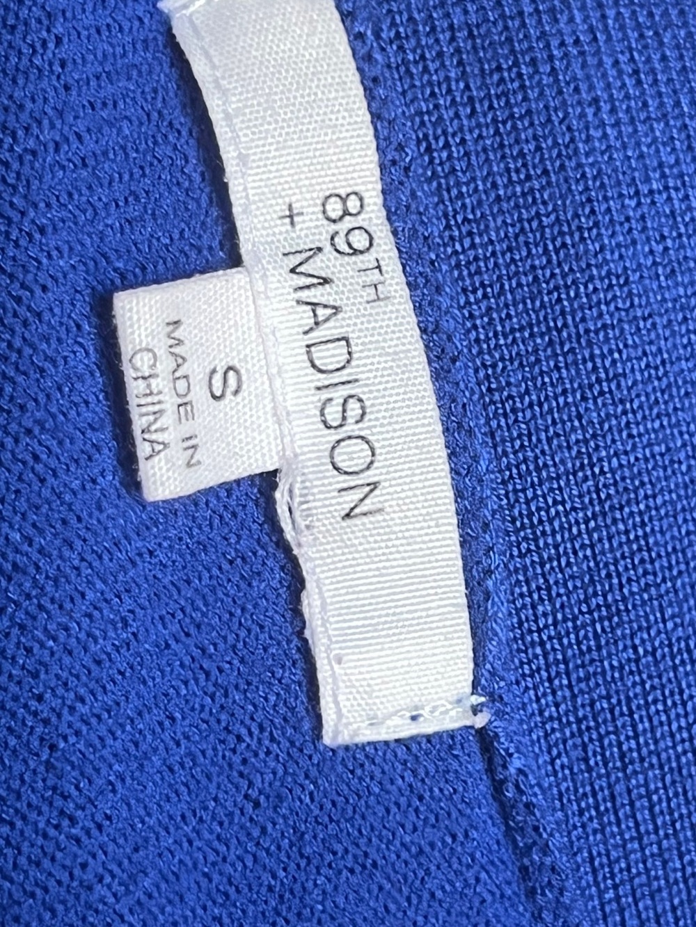 Madison Royal Blue Ruffle-Front Open Cardigan - Picture 3 of 3